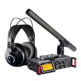 TASCAM DR-70D錄音機(jī)搭配鐵三角AT897麥克風(fēng)   影視同期錄音套裝