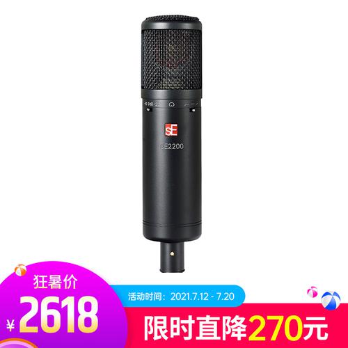 sE ELECTRONICS se2200 錄音K歌主播大振膜電容麥克風(fēng)